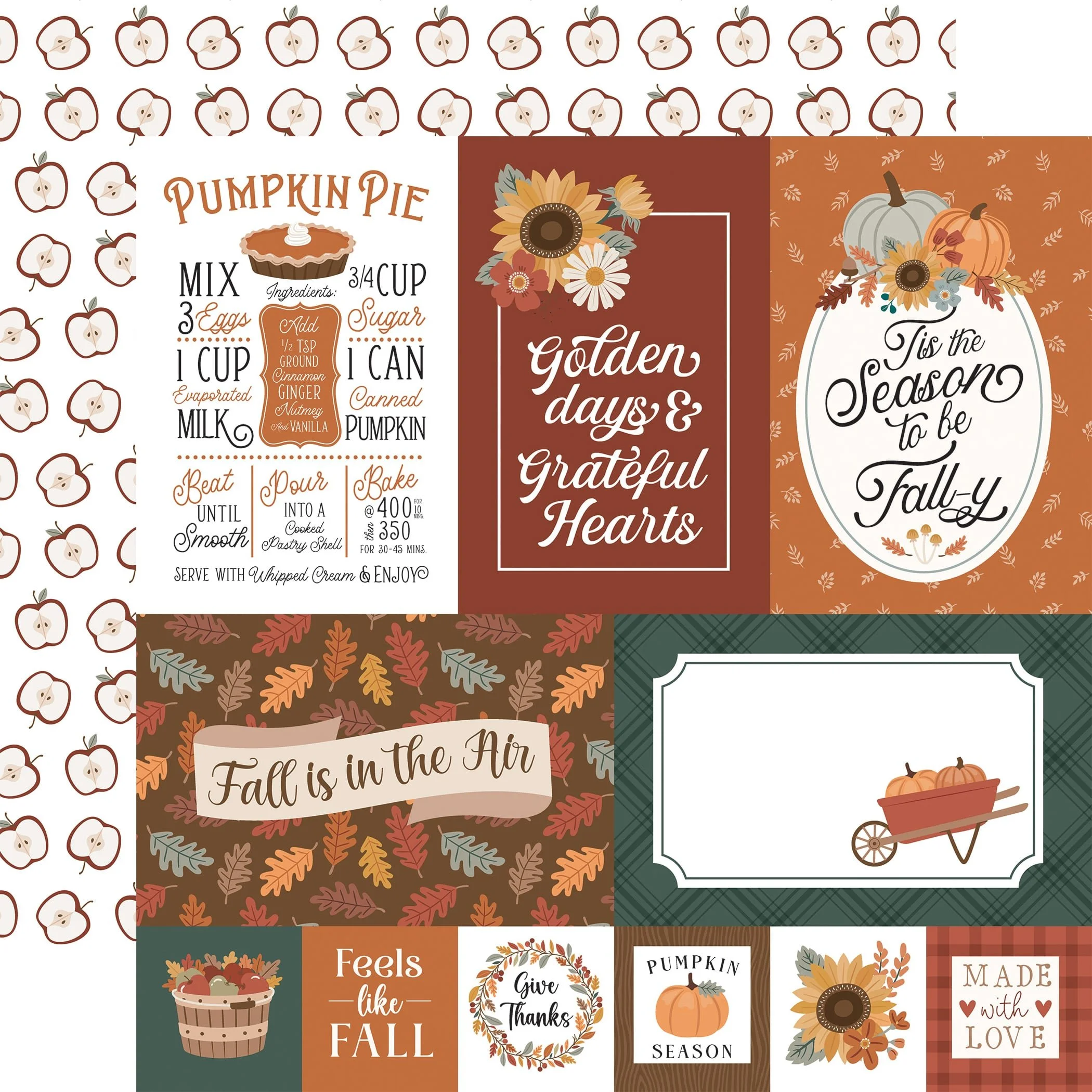*Pre-Order* Echo Park Feels Like Fall 12" x 12" Paper Multi Journaling Cards