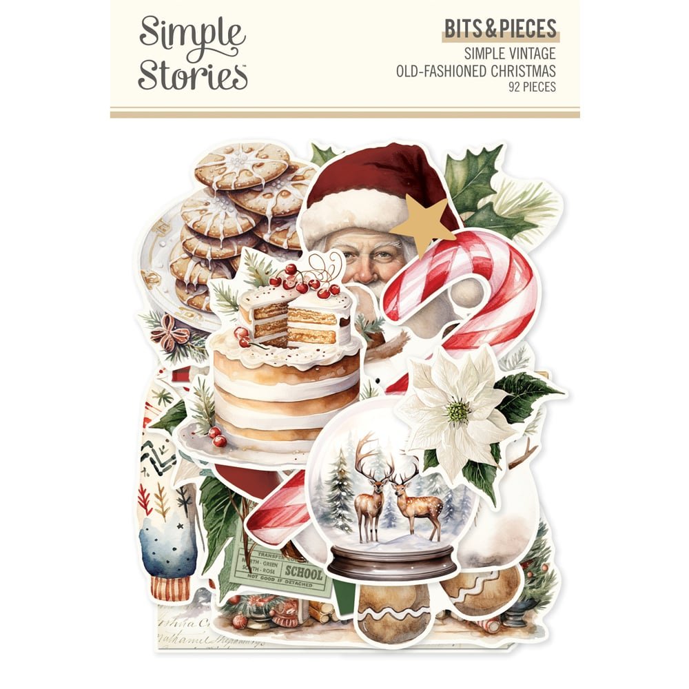 *Pre-Order* Simple Stories Simple Vintage Old Fashioned Christmas Bits & Pieces