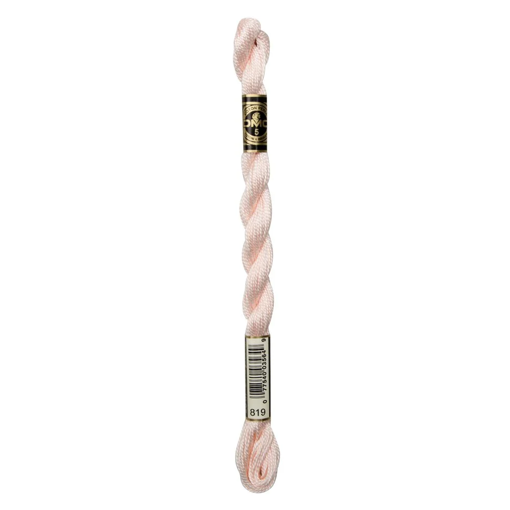 DMC Pearl Cotton Skein 819 Light Baby Pink