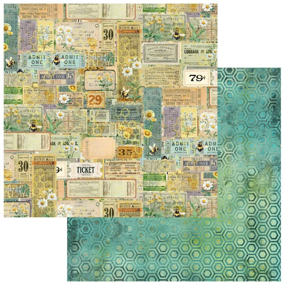 49 & Market Botanical Buzz 12" x 12" Paper Vibrant