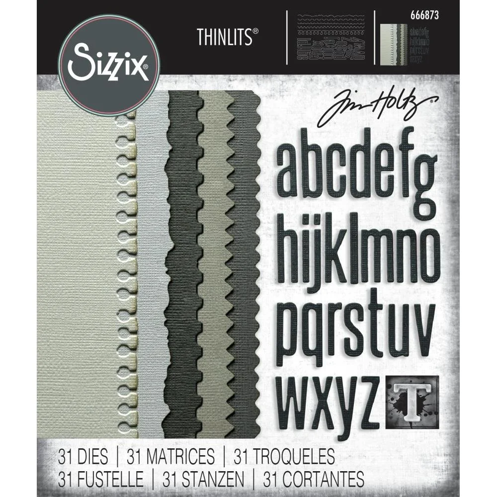 Tim Holtz Sizzix Thinlit Die Set Vault Edges