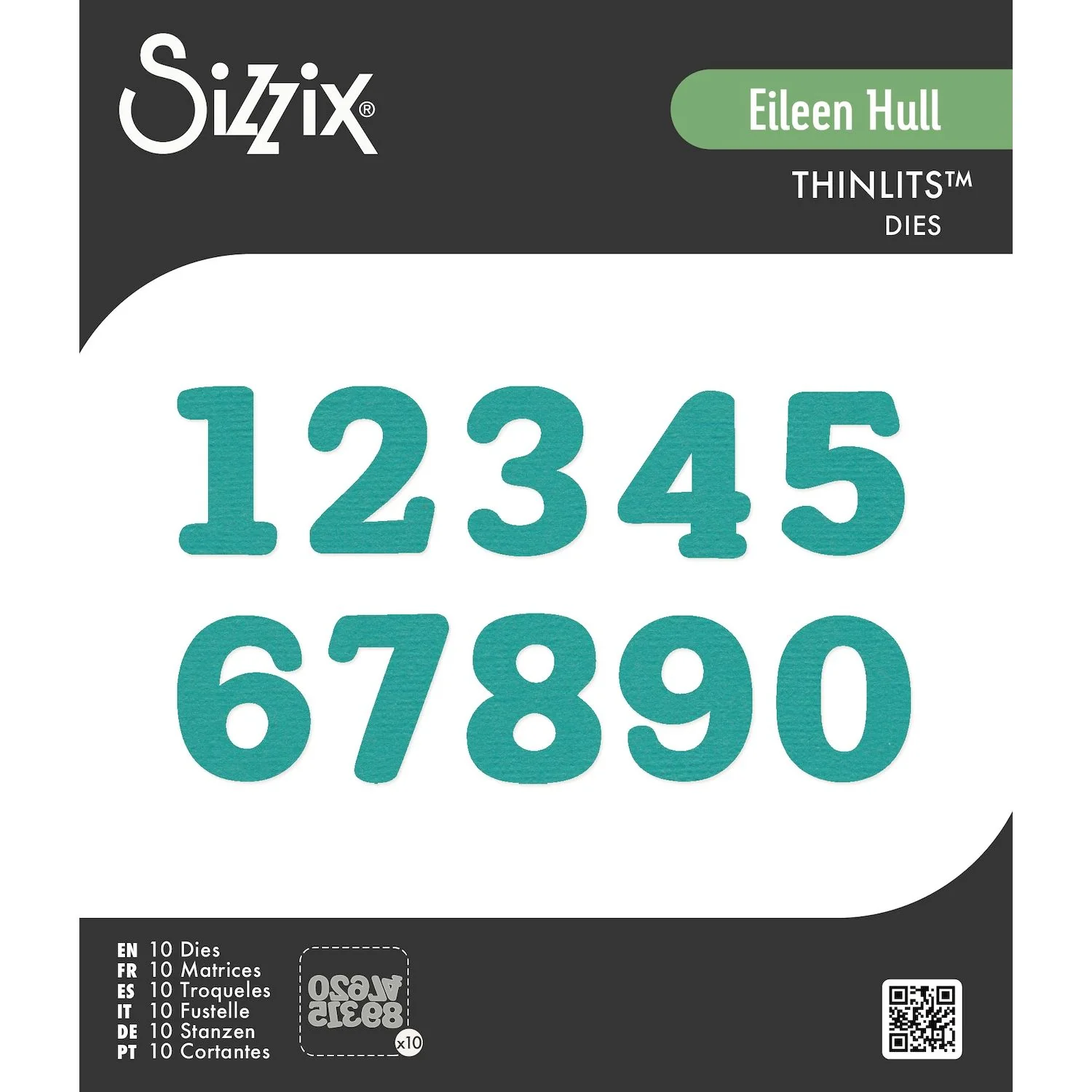 Sizzix Eileen Hull Nora Numbers Thinlits Dies