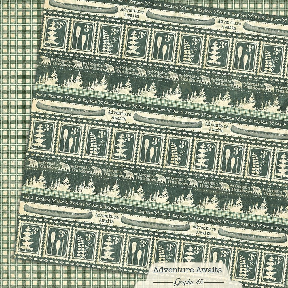 *Pre-Order* Graphic 45 Adventure Awaits 12" x 12" Paper Borders