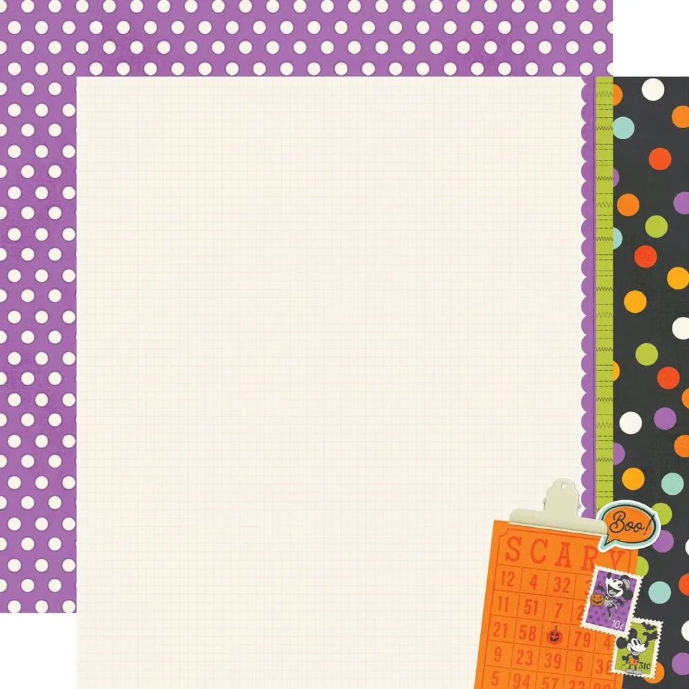 *Pre-Order* Simple Stories Say Cheese Classic Mouse Halloween 12" x 12" Paper Haunted Happenings