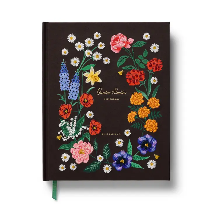 Rifle Paper Co. Garden Study Embroidered Sketchbook