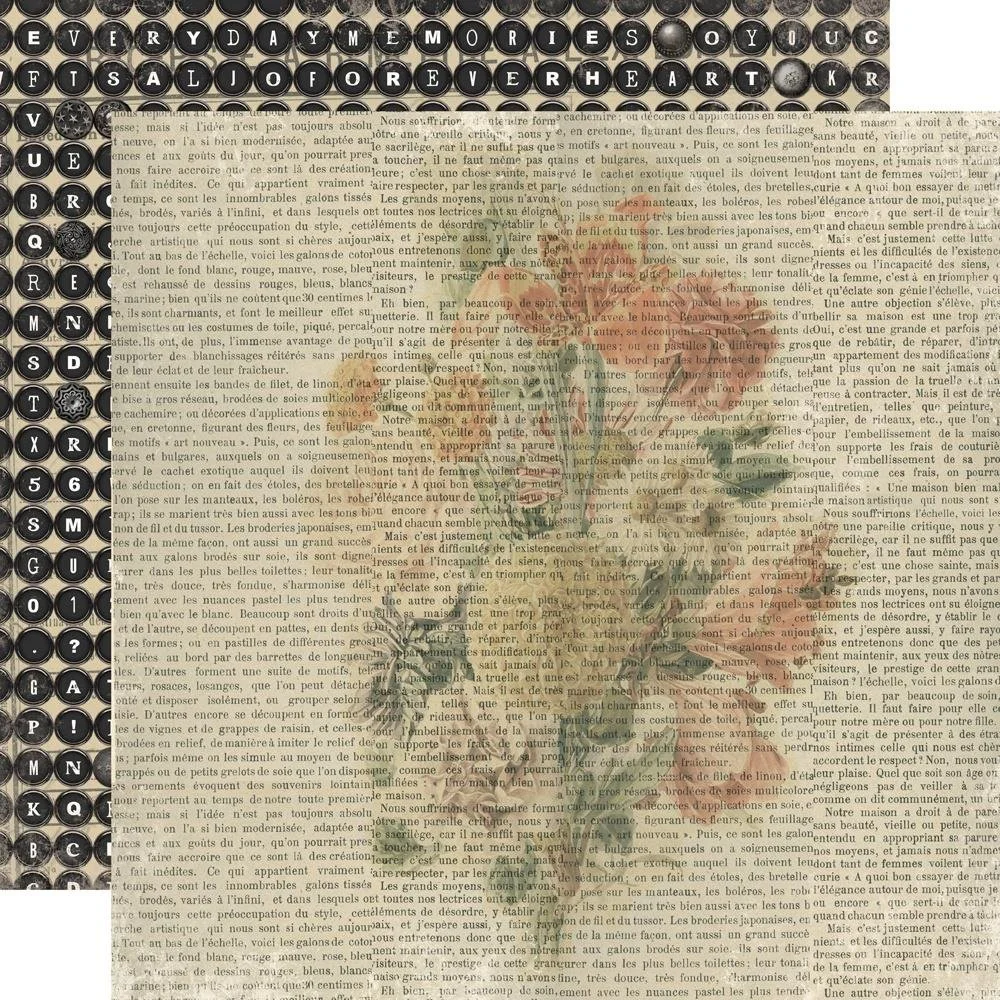 Simple Stories Junk Drawer 12" x 12" Paper Notes & Things