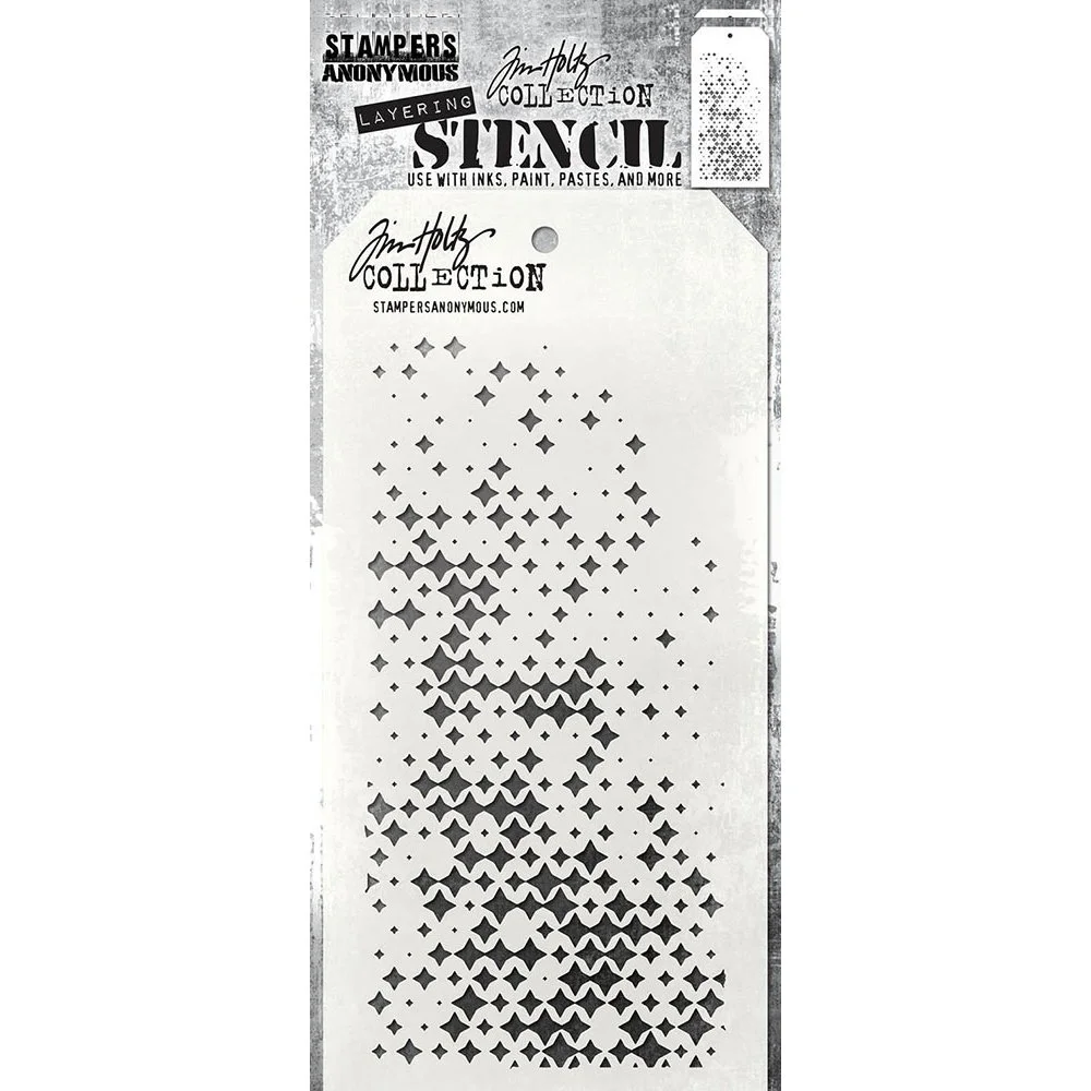 Tim Holtz Layering Stencil Sparkle Fade