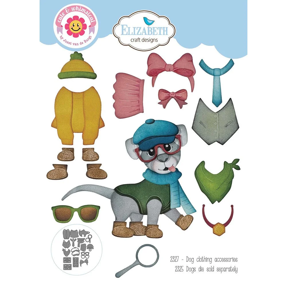Elizabeth Crafts Designs Metal Dies Dog Clothing Accessories