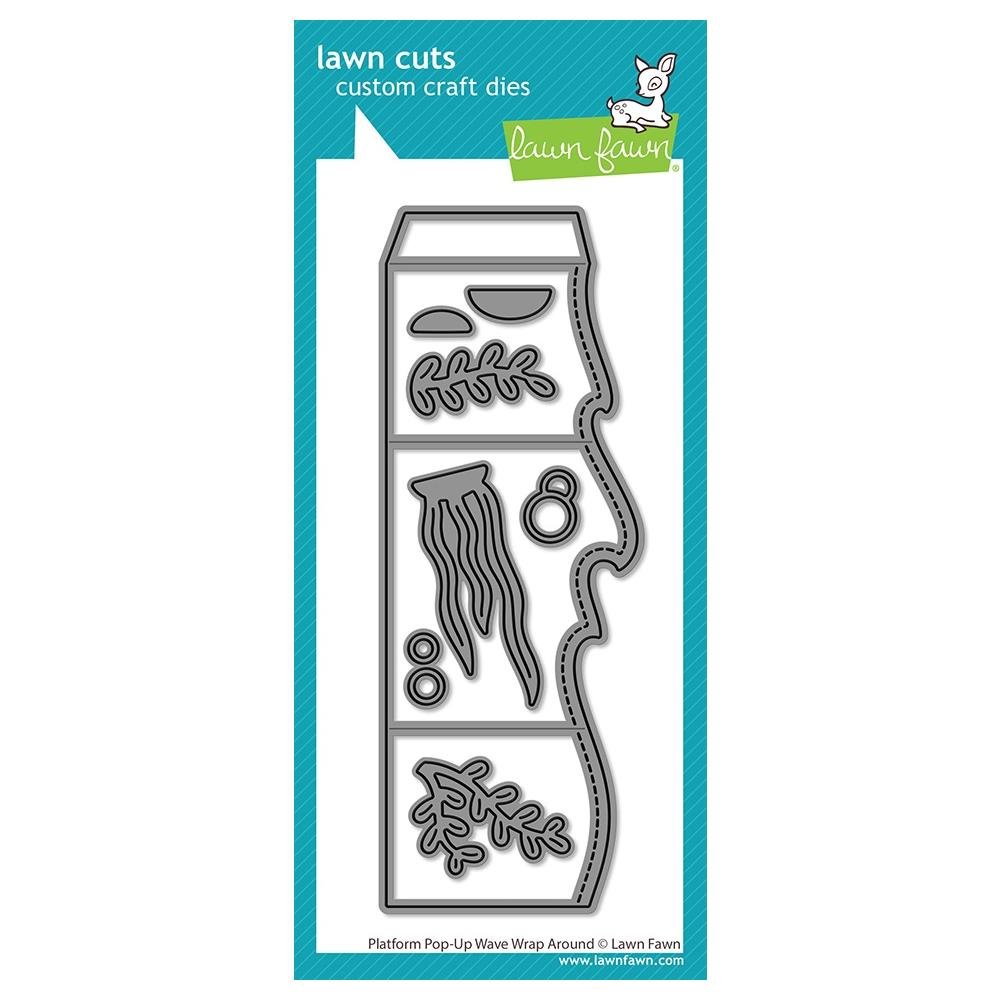 Lawn Fawn Lawn Cuts Platform Pop-up Wave Wrap Around