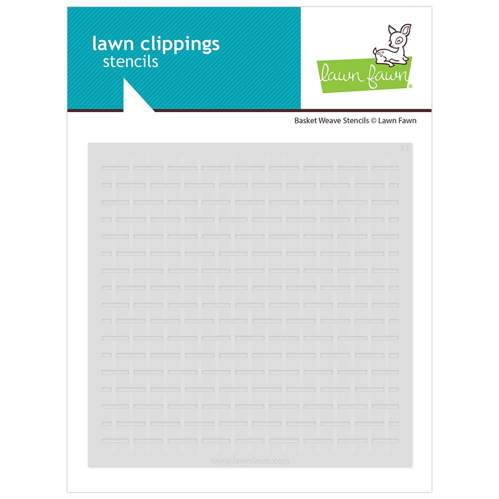 Lawn Fawn Basket Weave Stencil