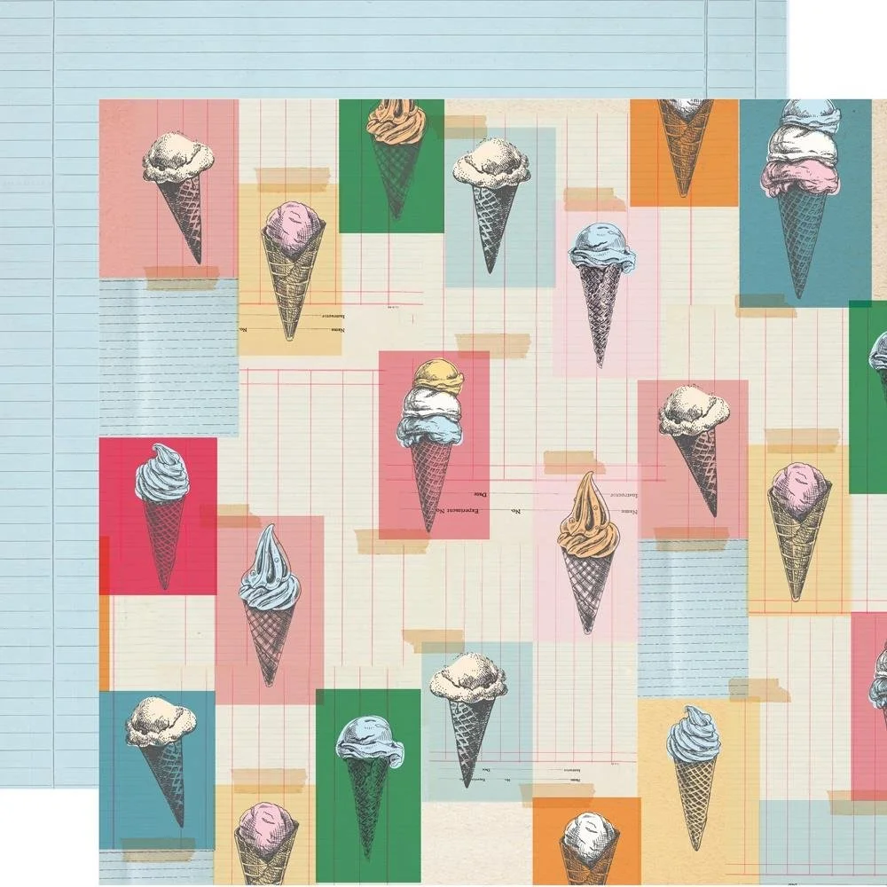 Simple Stories Sunny Days 12" x 12" Paper Keep Cool