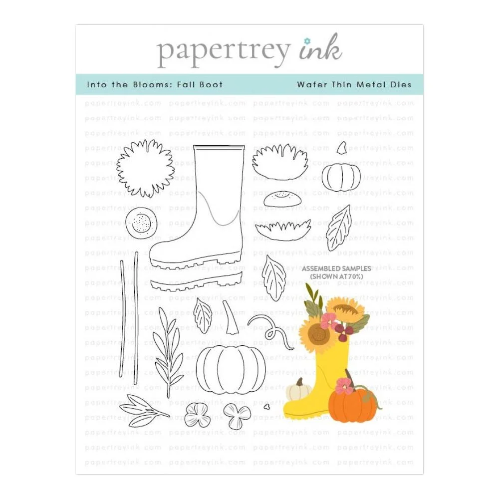 Papertrey Ink Into the Blooms: Fall Boot Die
