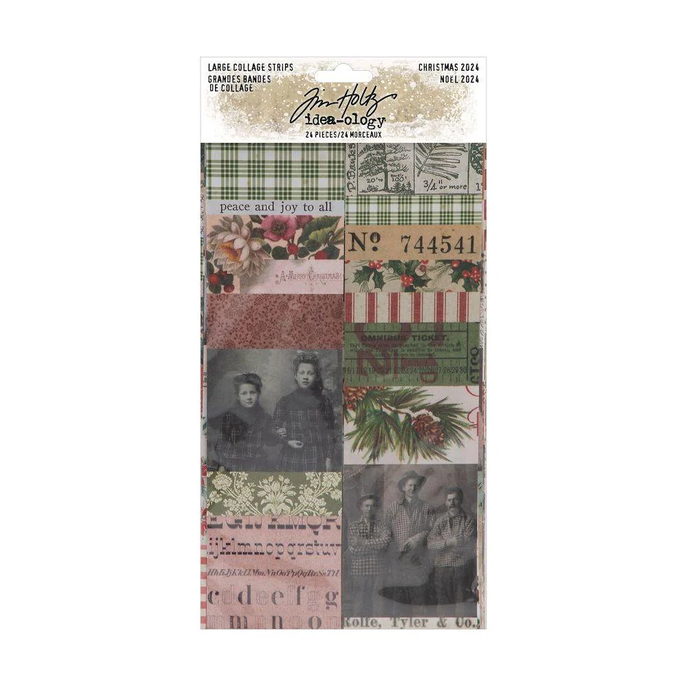 Tim Holtz Idea-Ology Christmas Collage Strips Large