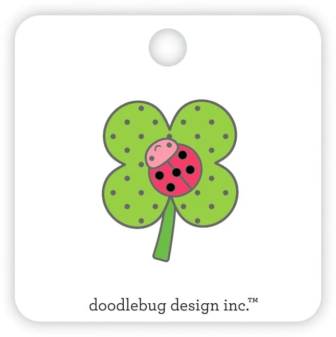Doodlebug Lucky Me Lucky Lady Collectible Pin