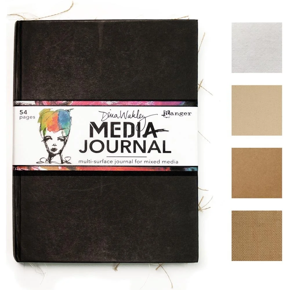 Dina Wakley Media Journal 8"X10" Black