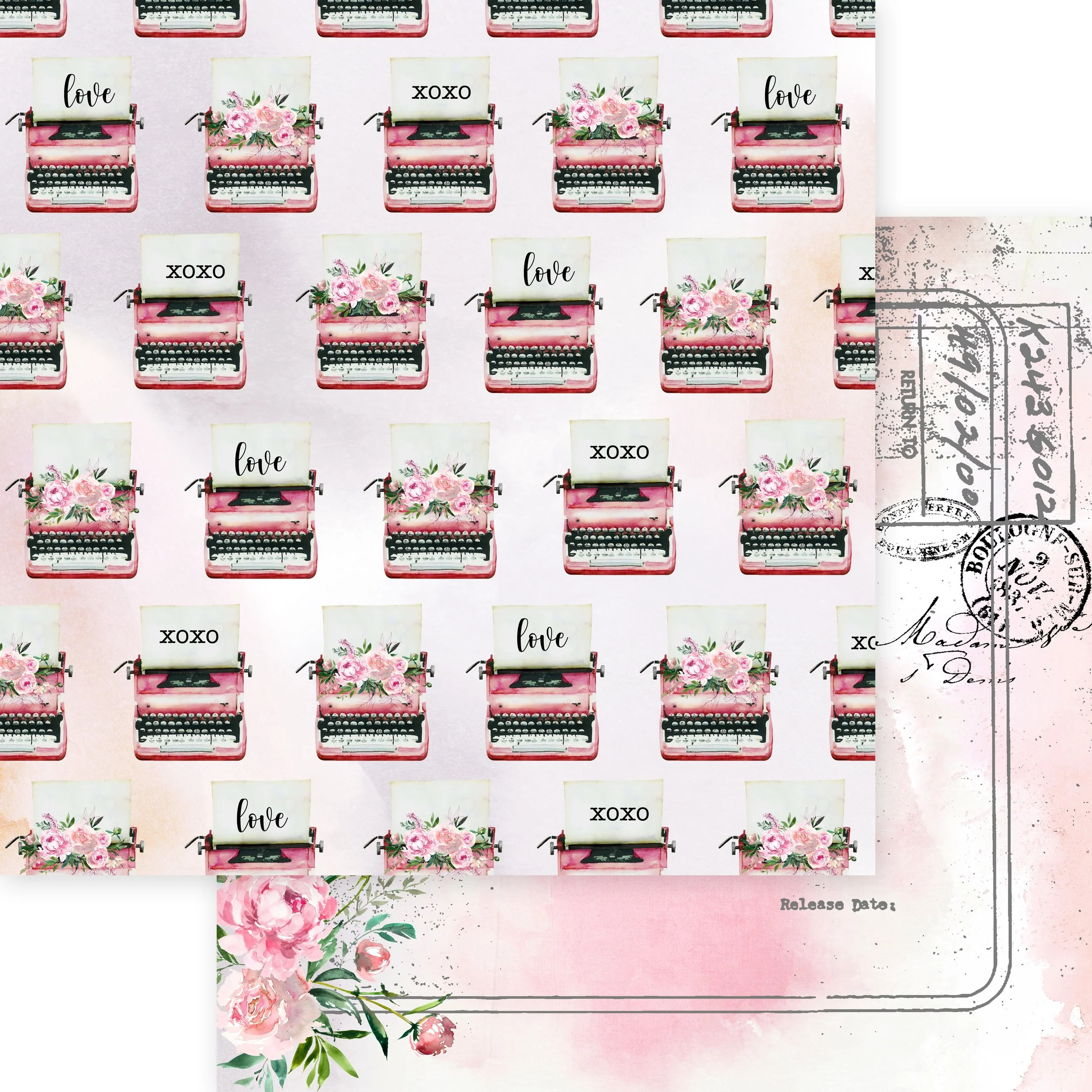 *Pre-Order* Asuka Studio Sending Love 12" x 12" Paper 04