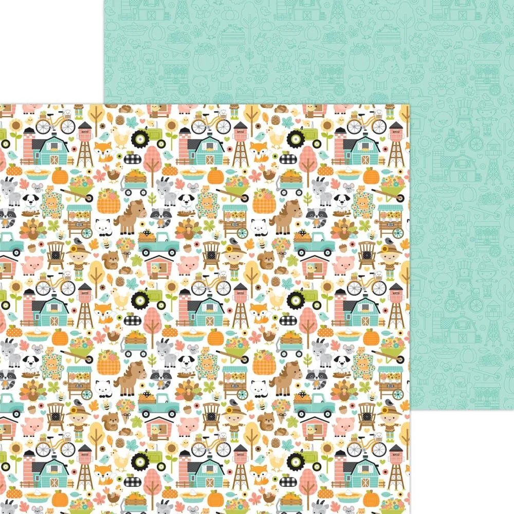 Doodlebug Farmhouse 12" x 12" Paper Farmhouse