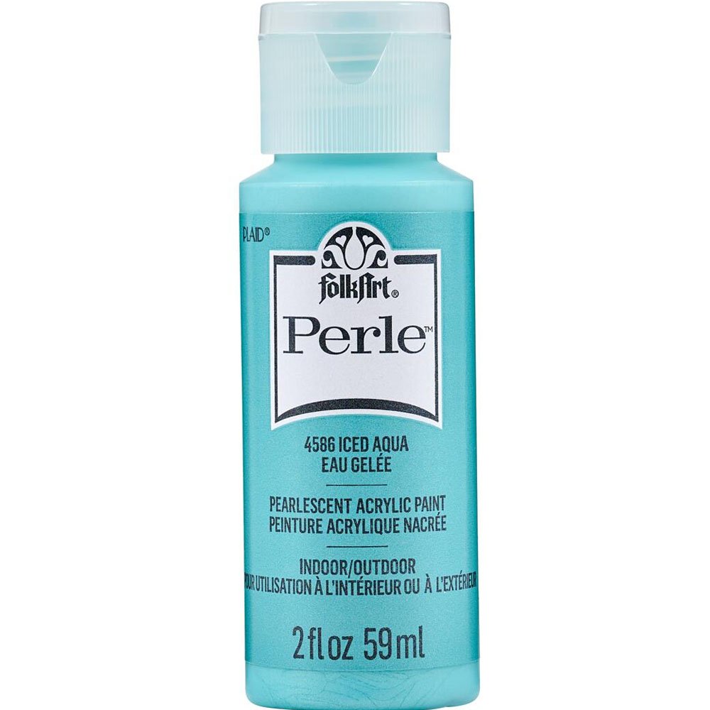 Folk Art Perle Acrylic Paint Iced Aqua