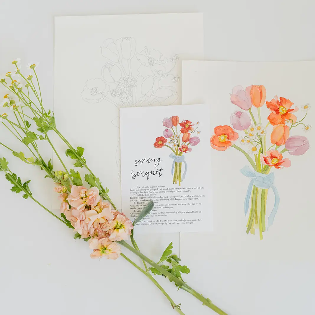 Bailey Rae Studio Spring Bouquet Watercolor Kit