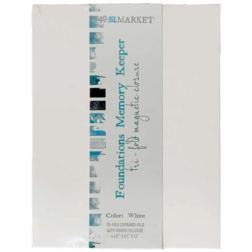 49 And Market Foundations Memory Keeper White Tri Fold
