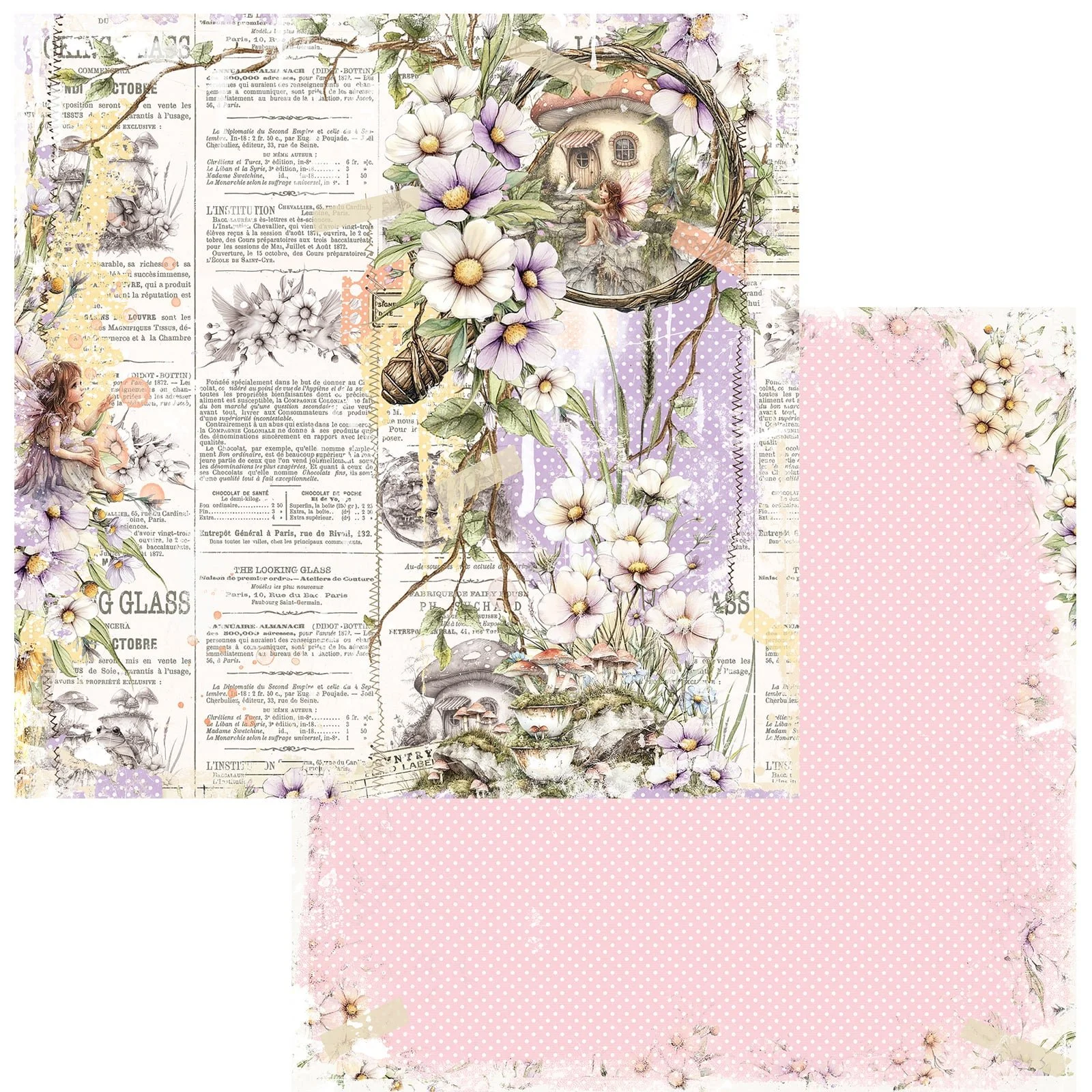 *Pre-Order* 49 & Market The Looking Glass 12" x 12" Paper The Fairy Times