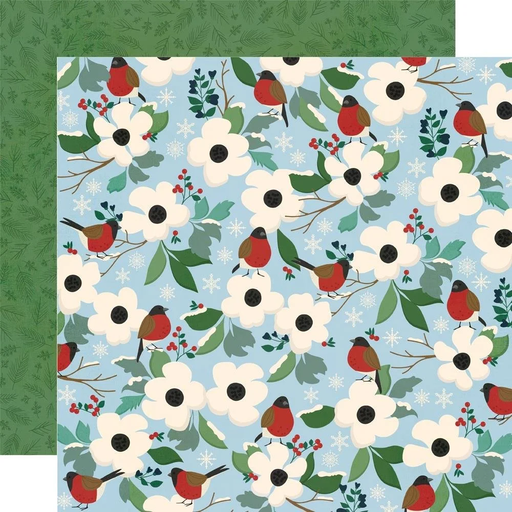 Simple Stories Simple Vintage Flannel Season 12" x 12" Paper Winter Joys