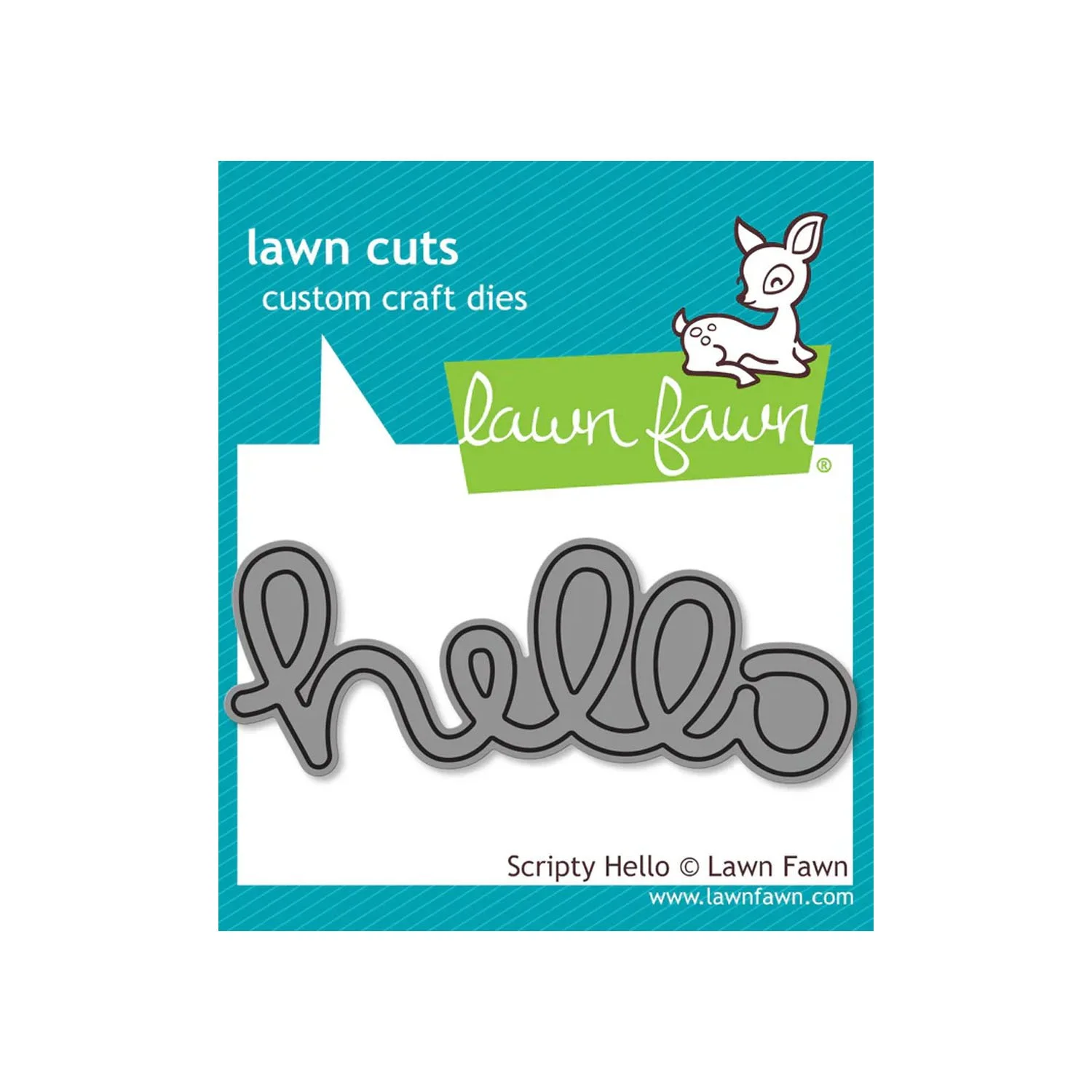 Lawn Fawn Lawn Cuts scripty hello