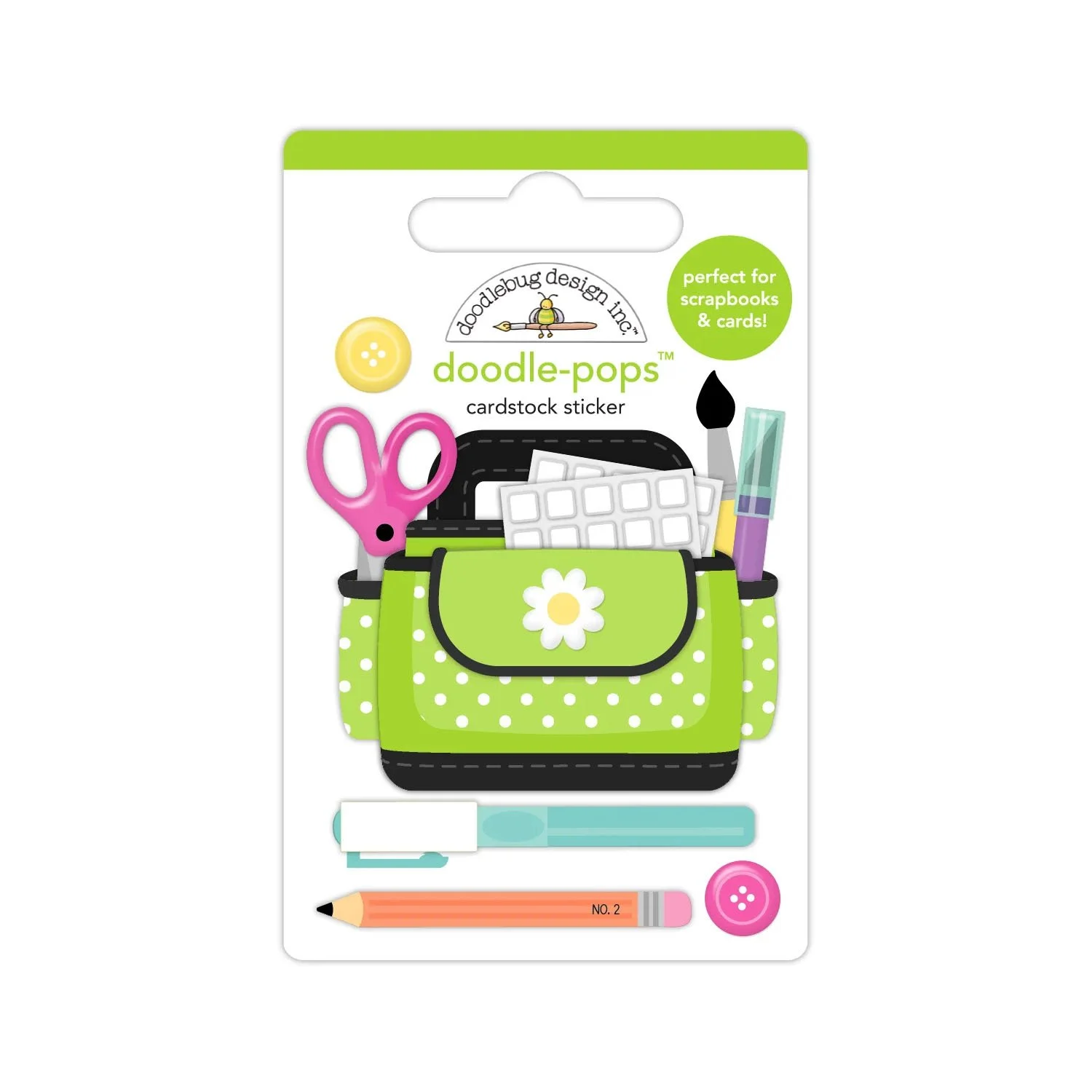 *Pre-Order* Doodlebug Color Me Crafty Doodle-pops Crafty Girl
