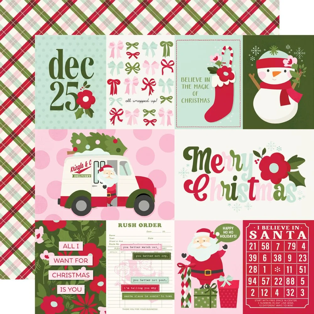 *Pre-Order* Simple Stories Kringle & Co. 12" x 12" Paper 3x4/4x6 Elements
