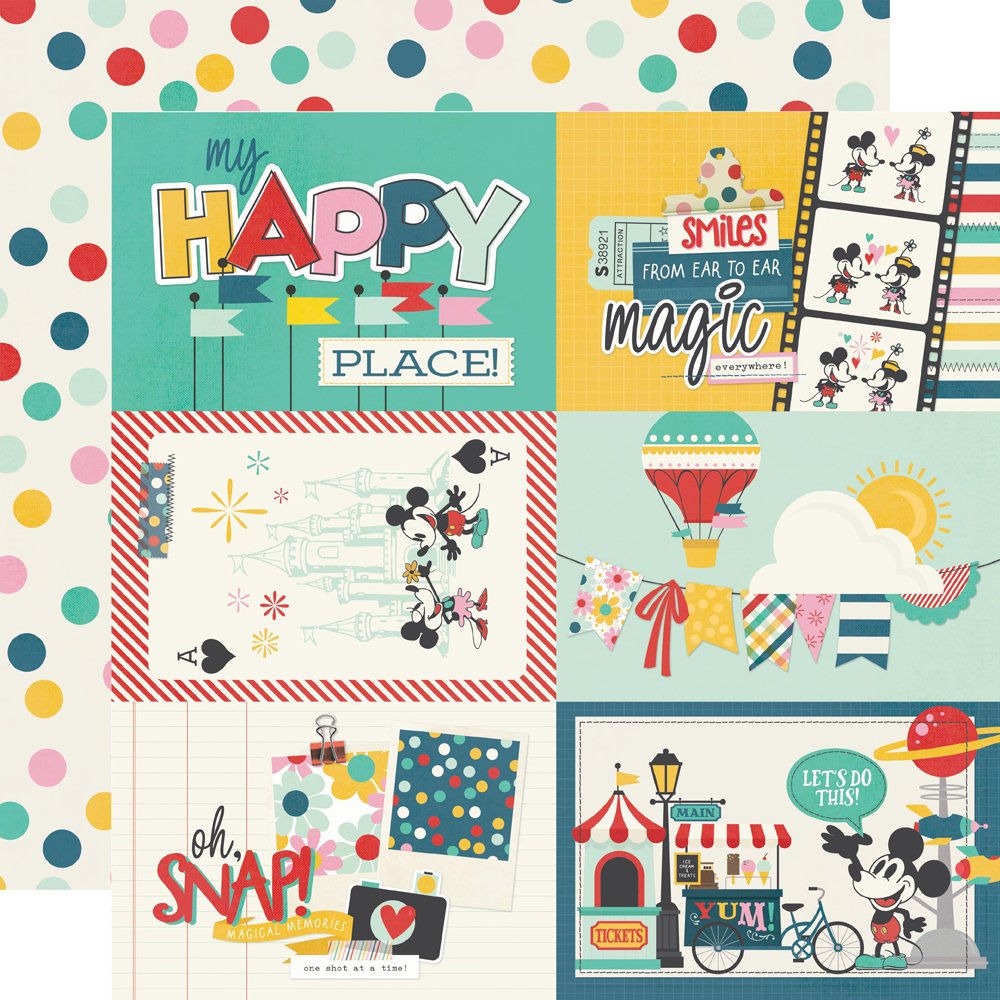 *Pre-Order* Simple Stories Say Cheese Happiest Place 12" x 12" Paper 4" x 6" Elements