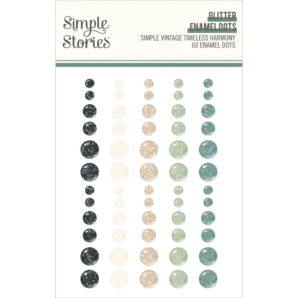 *Pre-Order* Simple Stories Simple Vintage Timeless Harmony Glitter Enamel Dots
