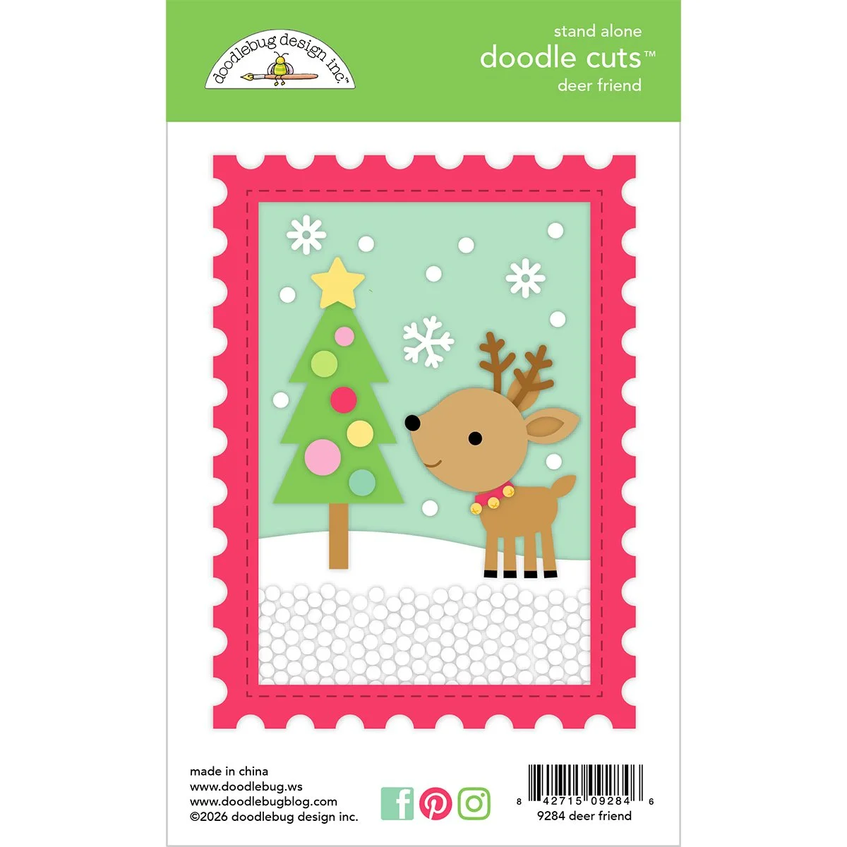 *Pre-Order* Doodlebug Dear Santa Deer Friend Doodle Cuts