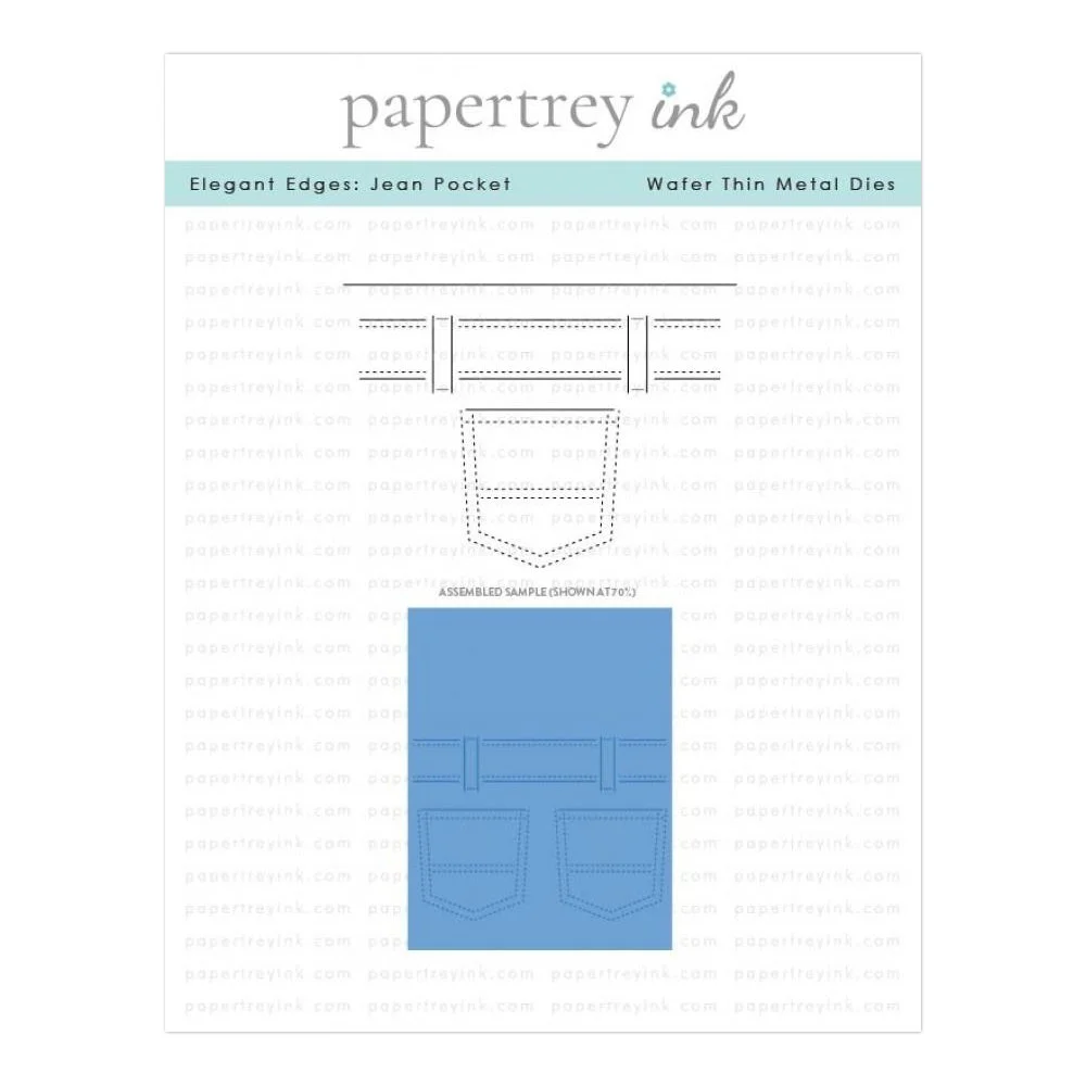 Papertrey Ink Elegant Edges: Jean Pocket Die