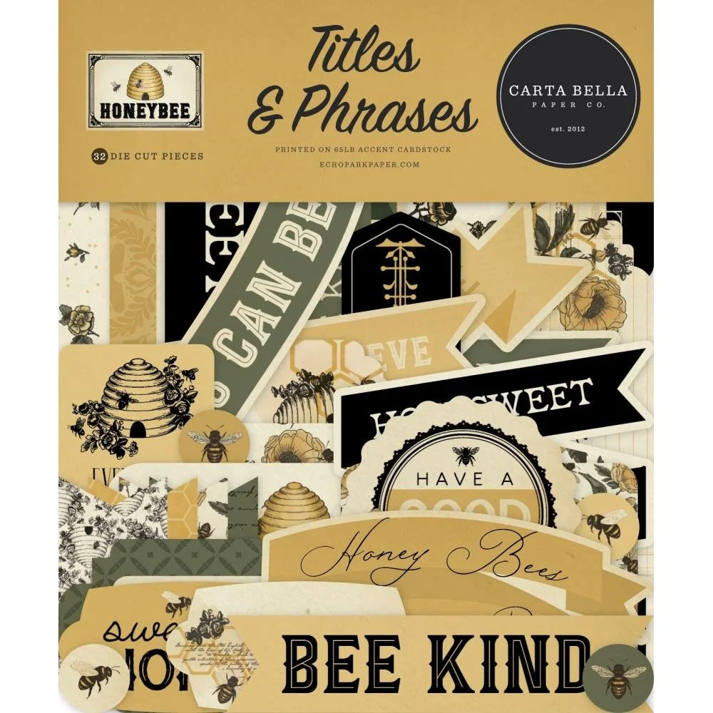 Carta Bella Honey Bee Titles & Phrases