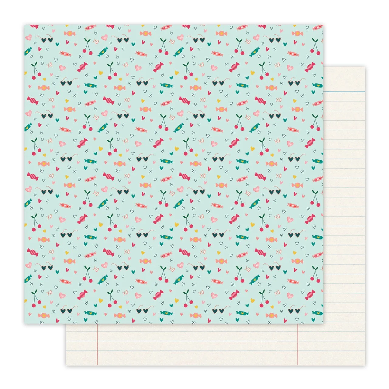 Pretty Little Studio Love Is Kind 12" x 12" Double Sided Paper Enjoy A Treat