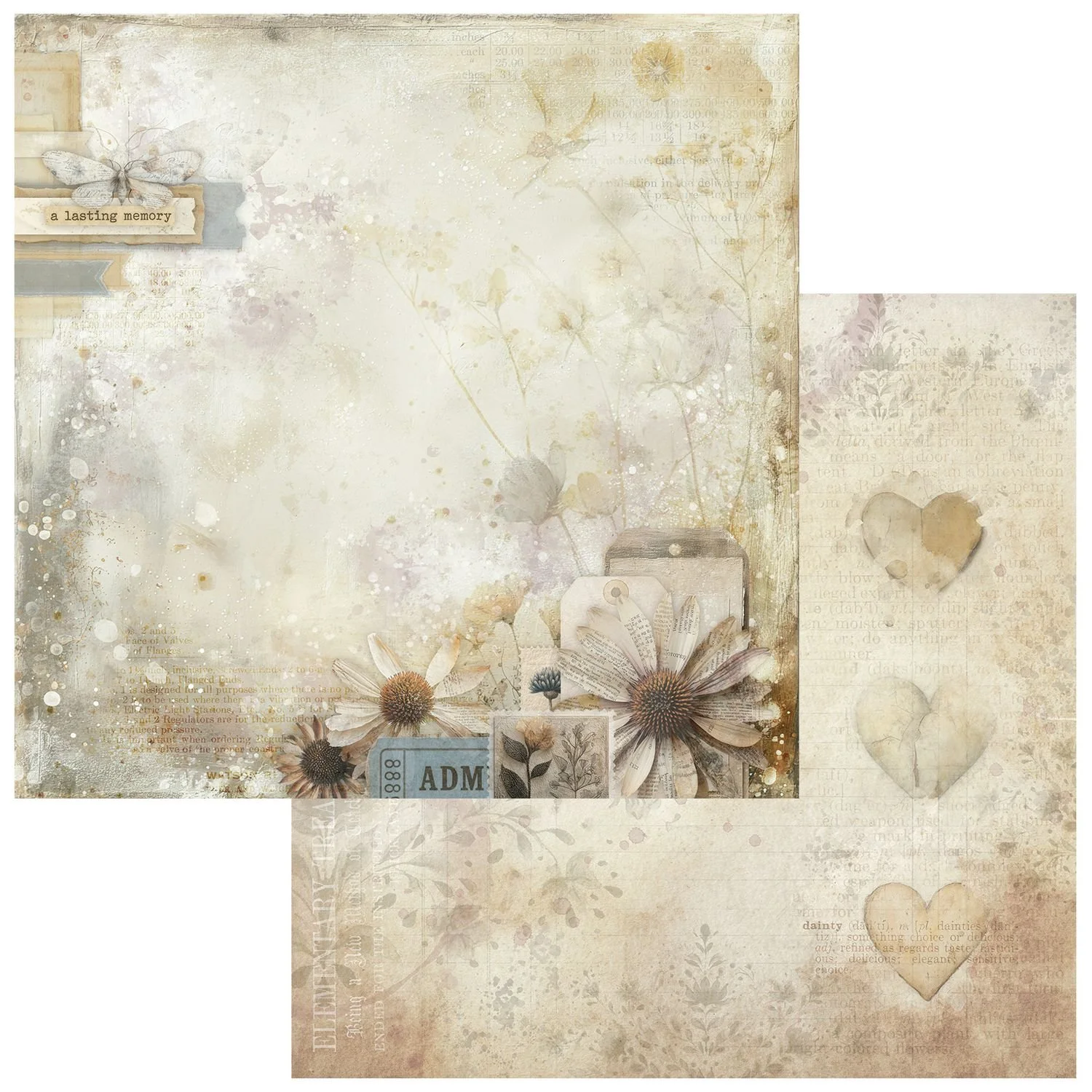 49 & Market Faded Memory Lane 12" x 12" Paper Garden Archive