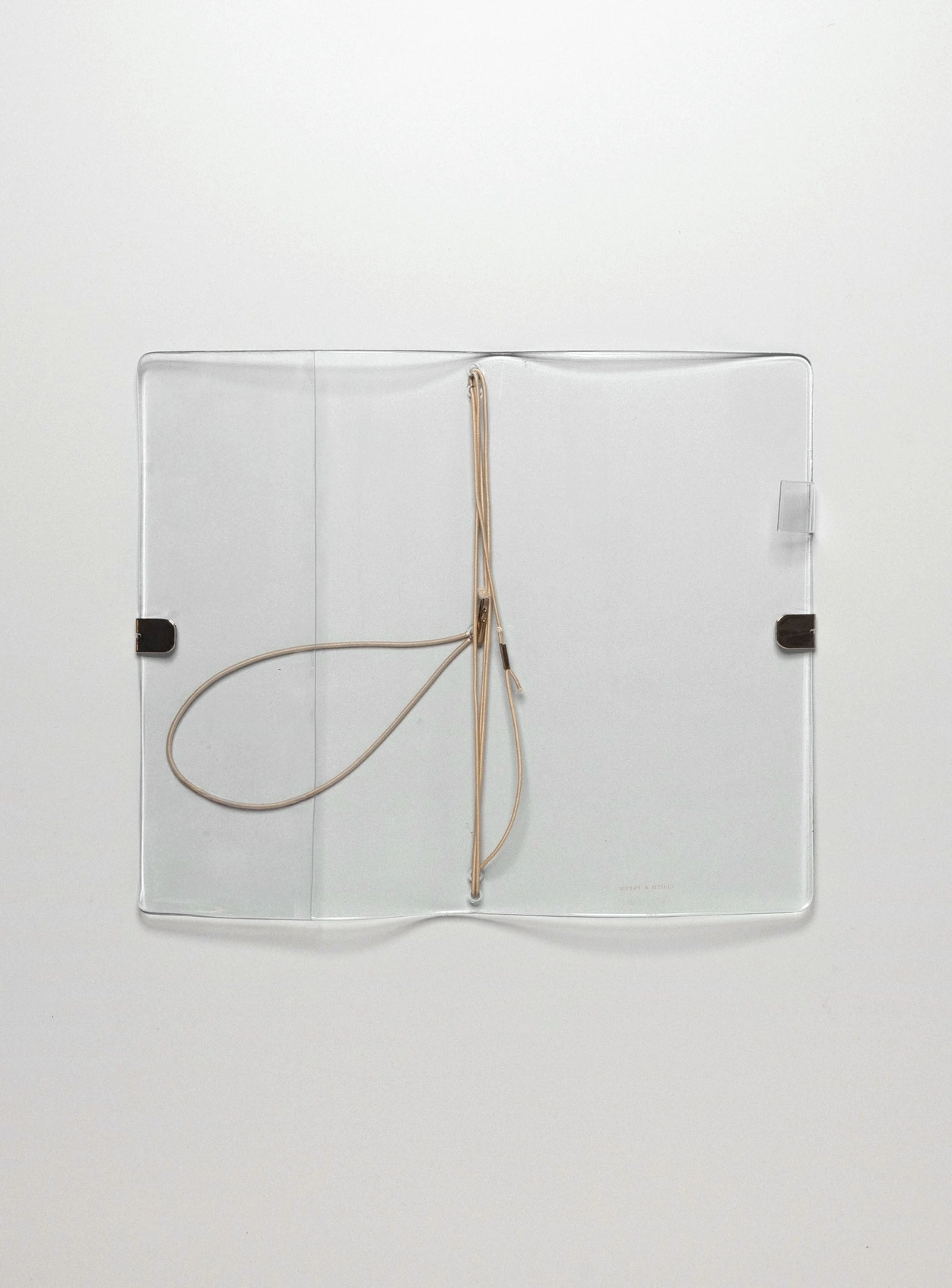 Cloth & Paper Clear Vinyl Planner | Travel Refillable Notebook Cover | A5 Slim