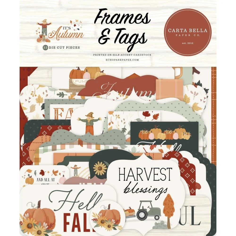 Carta Bella It's Autumn Frames & Tags
