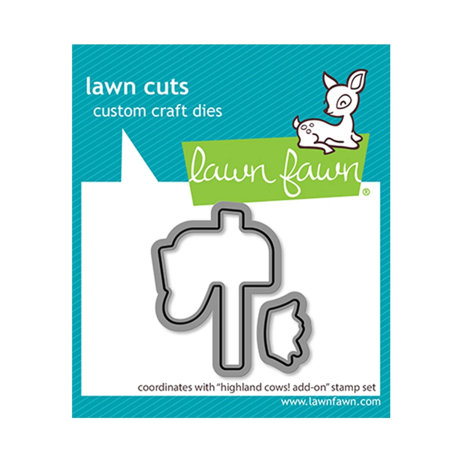Lawn Fawn highland cows! add-on lawn cuts