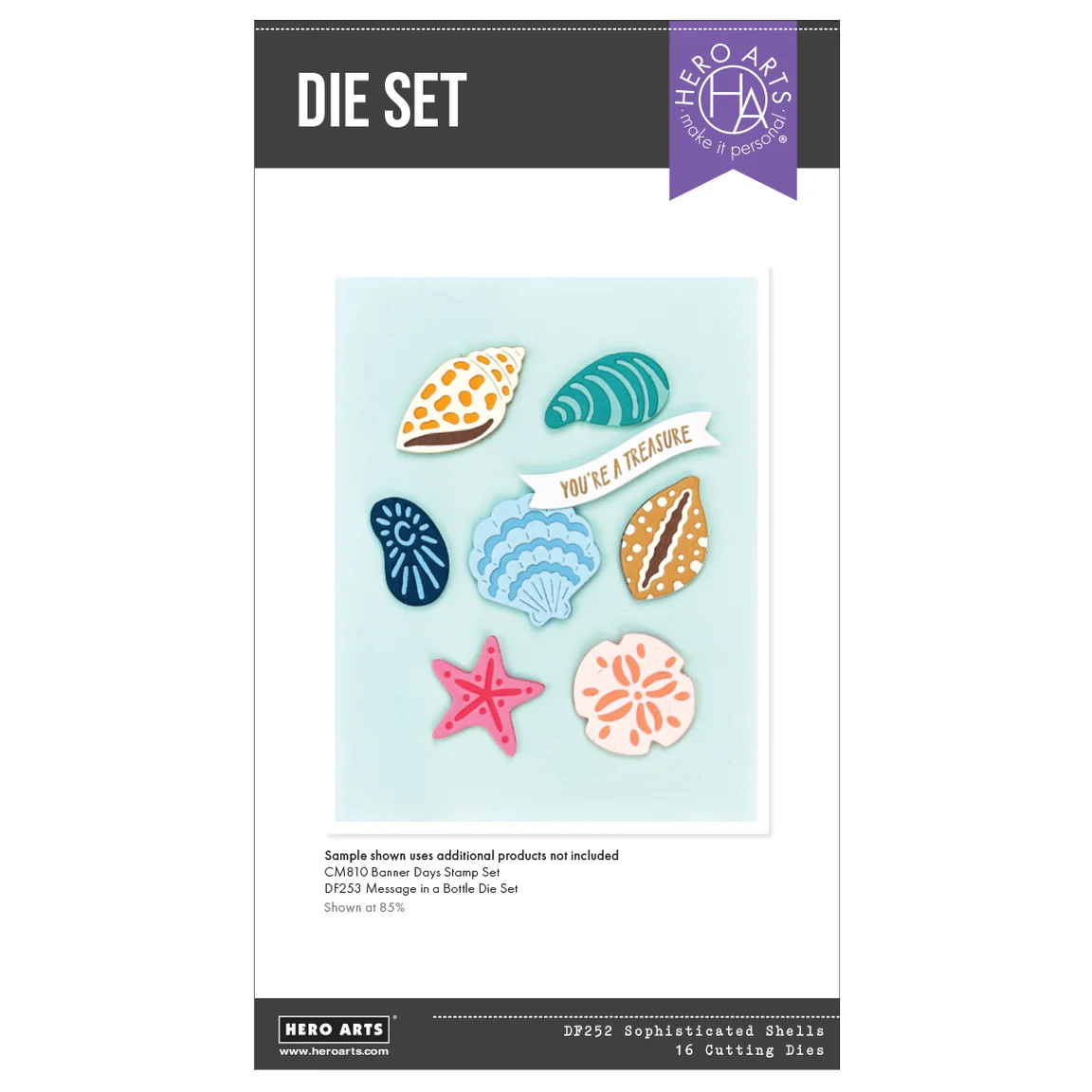 Hero Arts Sophisticated Shells Die Set