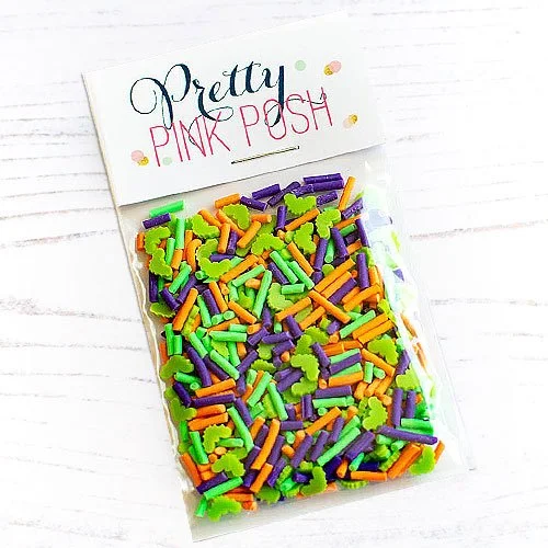 Pretty Pink Posh Halloween Night Clay Confetti