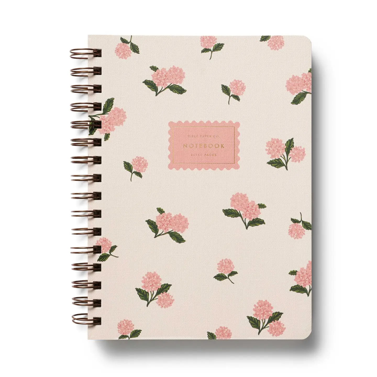 Rifle Paper Co. Pink Hydrangea Spiral Notebook