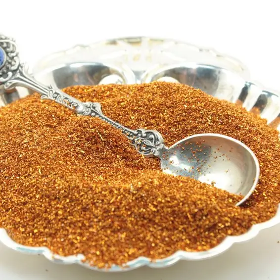 German Glass Glitter Dark Orange