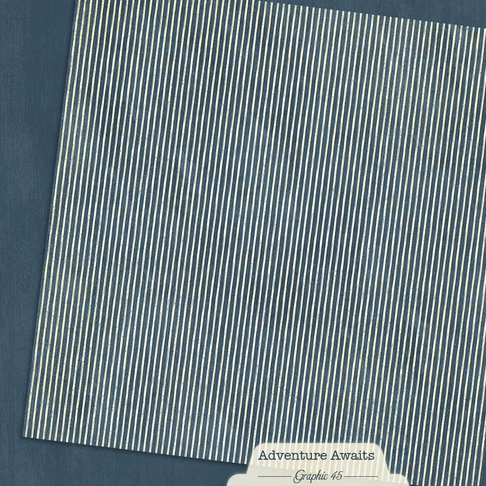 *Pre-Order* Graphic 45 Adventure Awaits 12" x 12" Paper Marine Blue