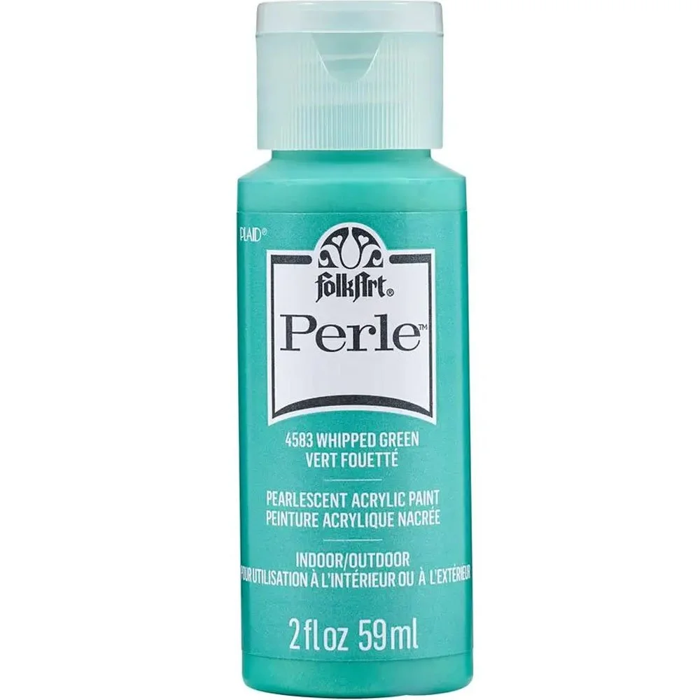 Folk Art Perle Acrylic Paint Whipped Green