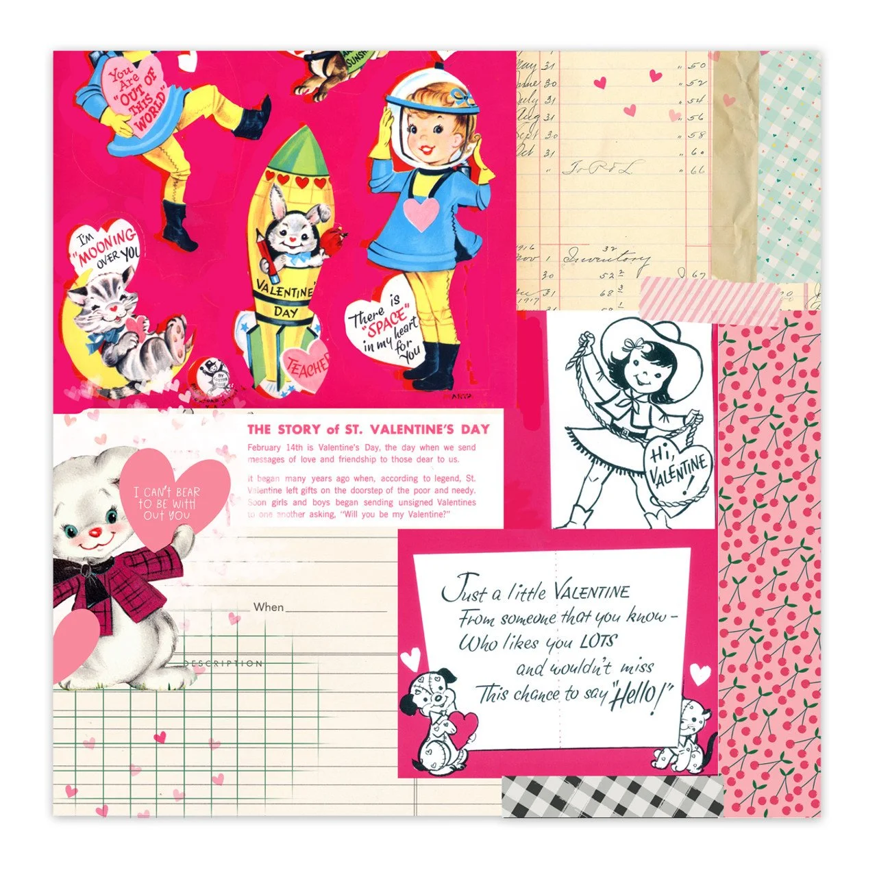 Pretty Little Studio Love Is Kind 12" x 12" Single Sided Paper Valentine's Day