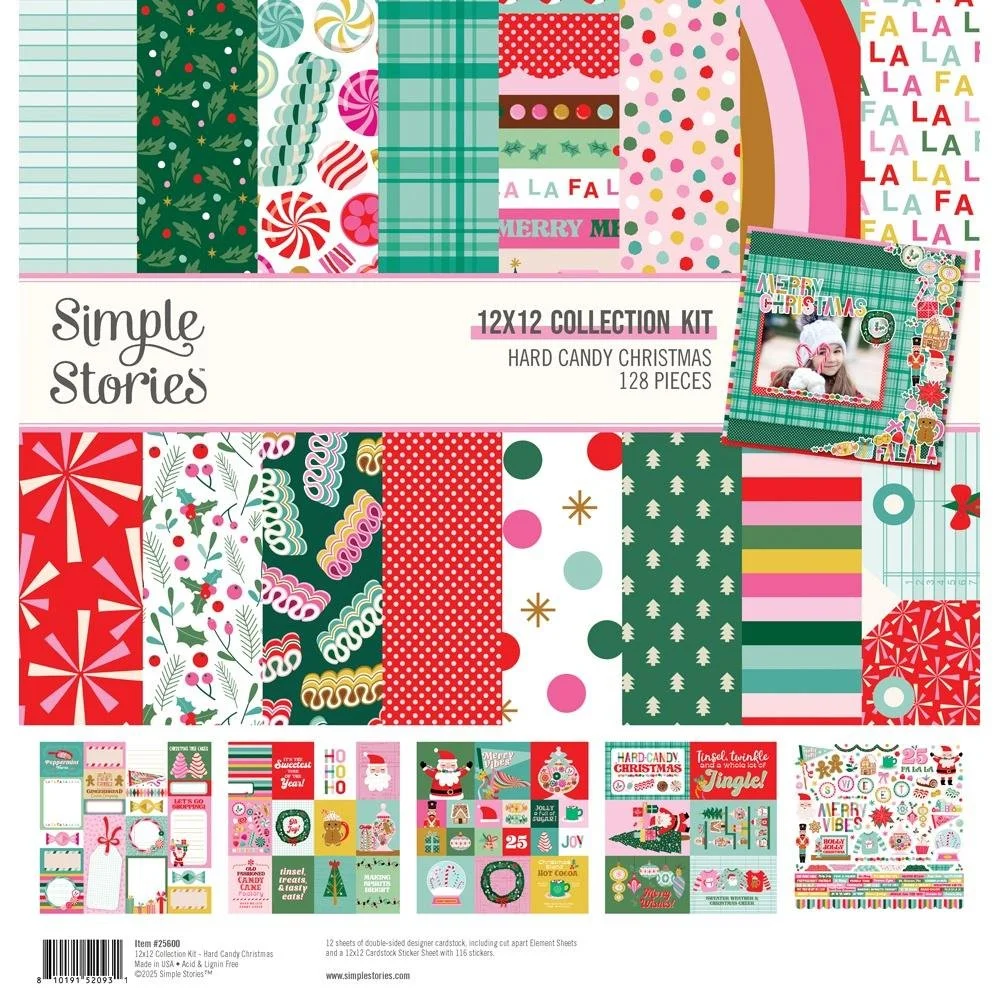 Simple Stories Hard Candy Christmas 12" x 12" Collection Kit