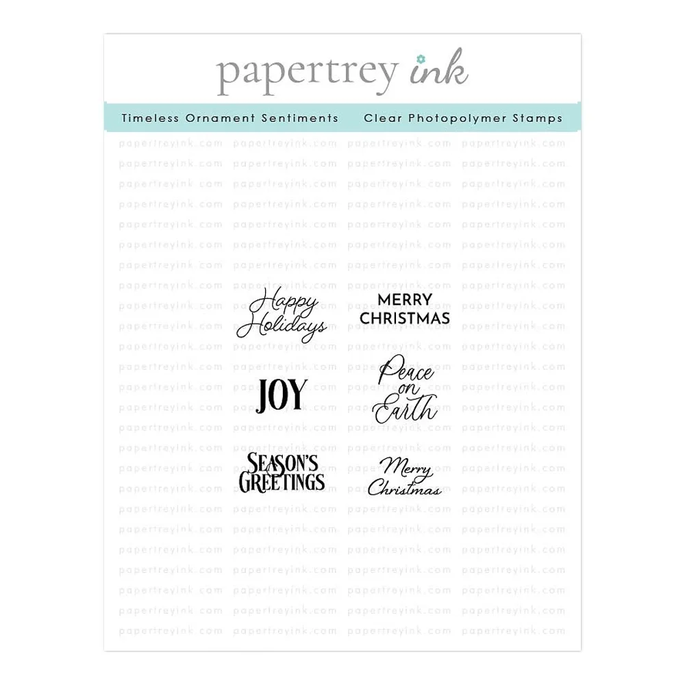 Papertrey Ink Timeless Ornament Sentiments Stamp Set