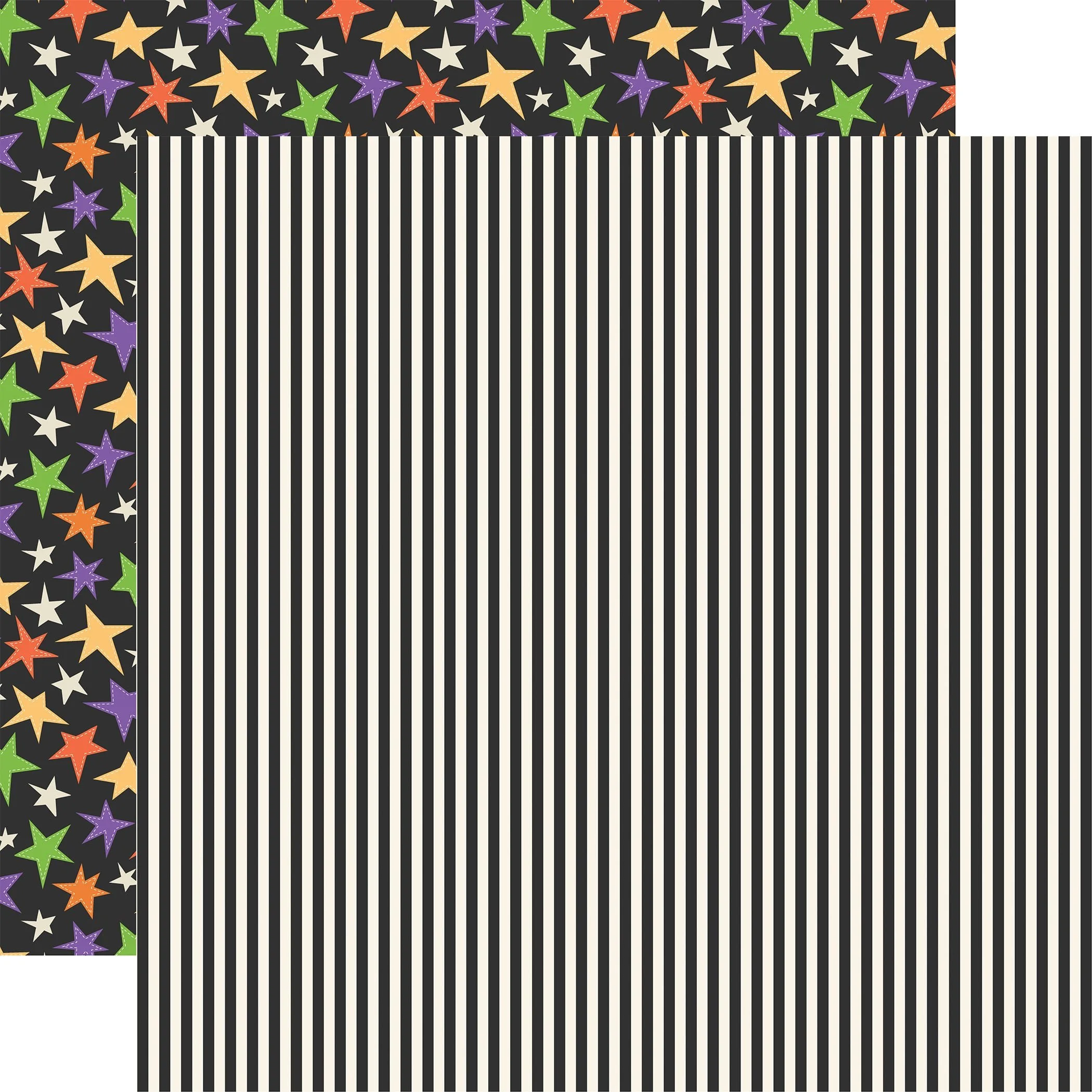 *Pre-Order* Echo Park Halloween Parade 12" x 12" Paper Spooky Stripes