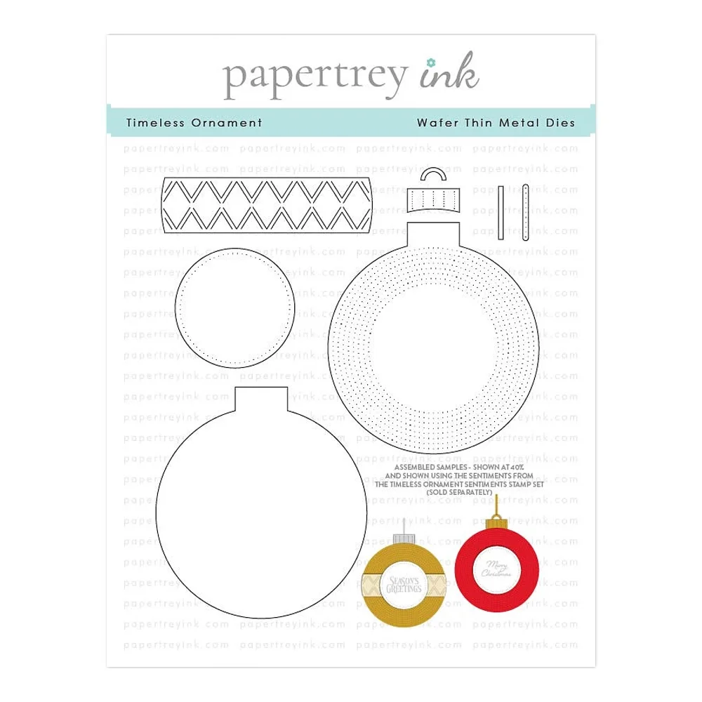 Papertrey Ink Timeless Ornament Die Set